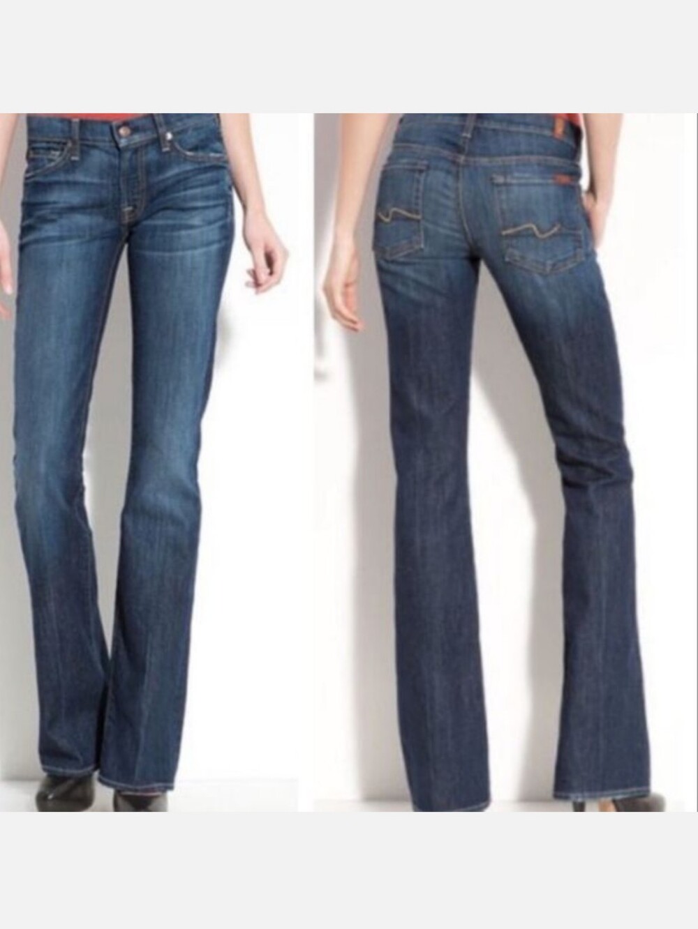 7 For All Mankind Jagger Blue Women's 32 Bootcut Jeans ( Hemmed )